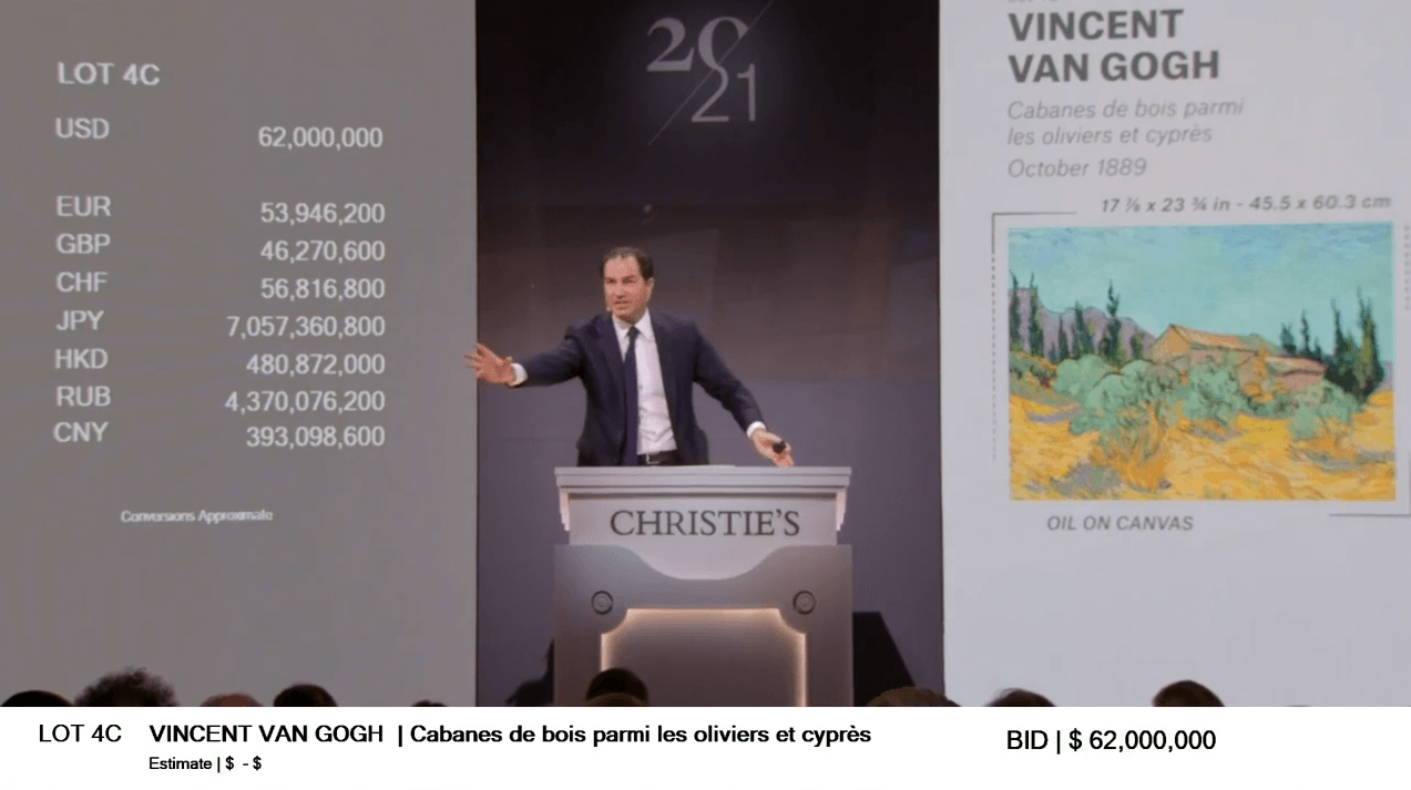 直播回看| 3.32億美元佳士得紐約考克斯珍藏白手套梵高作品以7135萬美元成個人第三高價